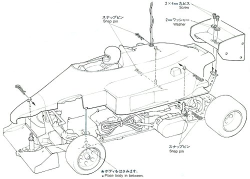Tamiya Lotus Honda 99T #58068 bodyshell