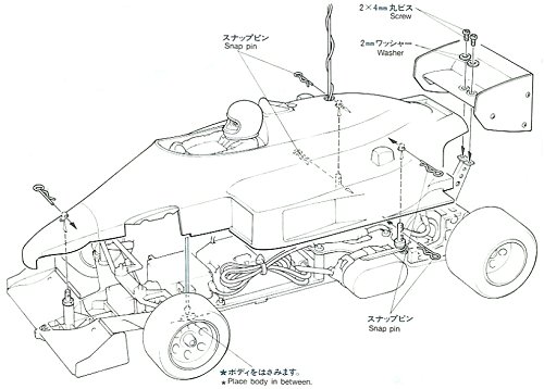 Tamiya Lotus Honda 99T #58068 Bodyshell