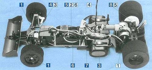 Tamiya Lotus Honda 99T #58068 Chassis