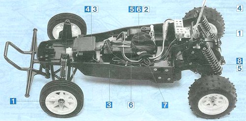 Tamiya Grasshopper II #58074 Chassis