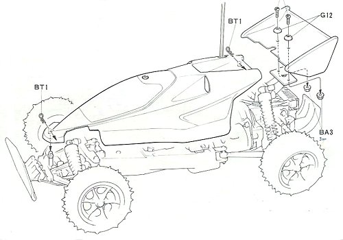 Tamiya Vanquish #58076 Body Shell