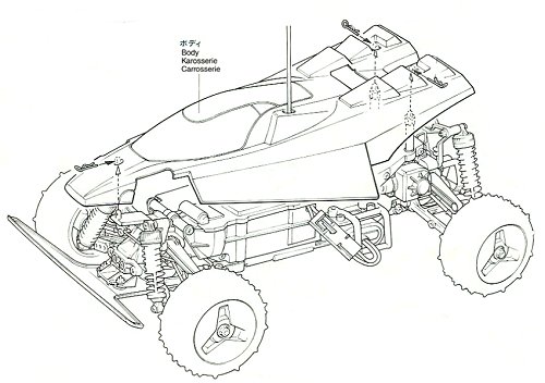 Tamiya Fire Dragon #58078 Body Shell