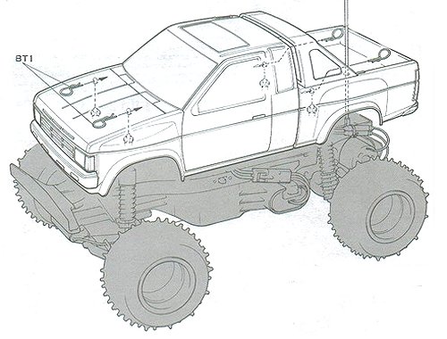 Tamiya Nissan King Cab #58081 Bodyshell