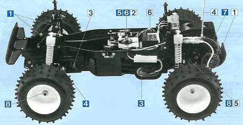 Tamiya Nissan King Cab #58081 Chassis