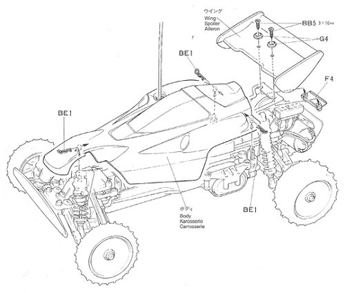 Tamiya Madcap #58082 Body Shell