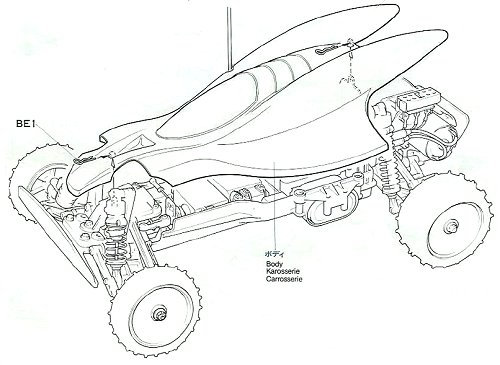 Tamiya Saint Dragon #58083 Body Shell