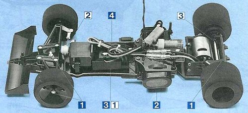 Tamiya Ferrari F189 Late Version #58084 Chassis