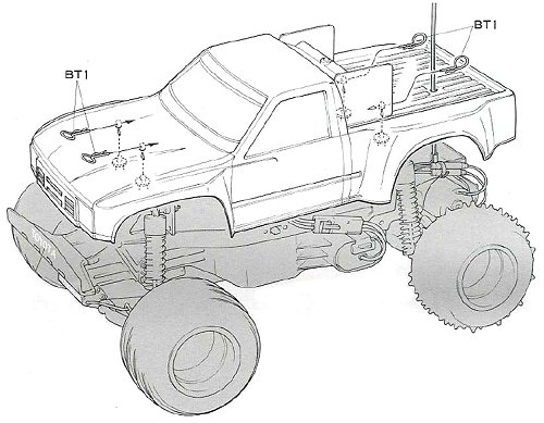 Tamiya Toyota Hilux Monster Racer #58086 Bodyshell