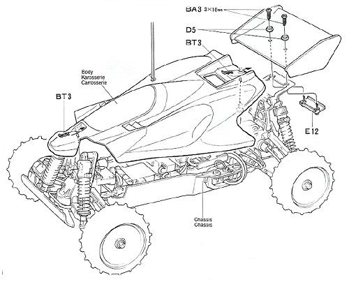 Tamiya Manta Ray #58087 Body Shell