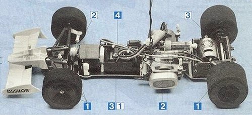 Tamiya Tyrrell 019 Ford #58090 Chassis