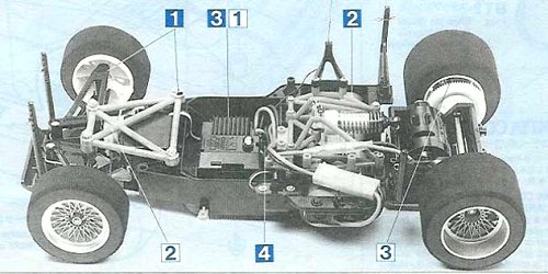 Tamiya Nissan 300ZX IMSA-GTO #58091 Chassis