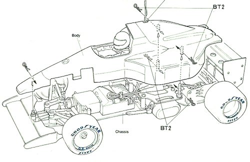 Tamiya Lotus 102B Judd #58095 Body Shell