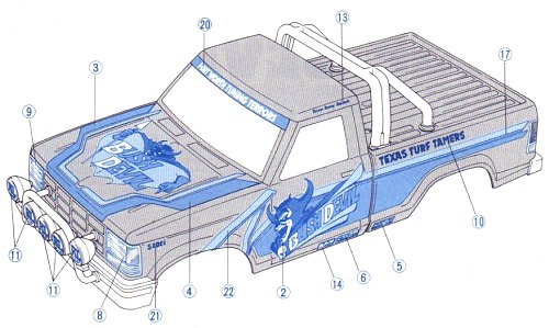 Tamiya Bush Devil #58101 Body Shell