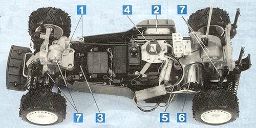 Tamiya Ford Escort RS Cosworth #58112 TA-01 Chassis