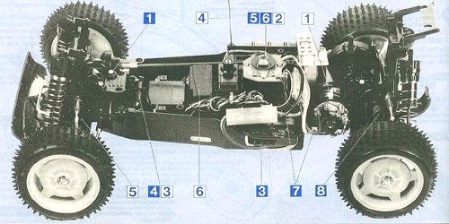 Tamiya Terra Conqueror #58115 DF01 Chassis