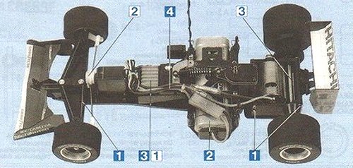 Tamiya Lotus 107B Ford #58126 F103 Chassis