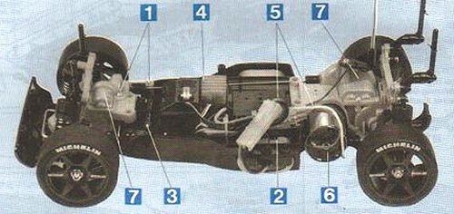 Tamiya Alfa Romeo 155 V6 TI #58128 TA02 Chassis