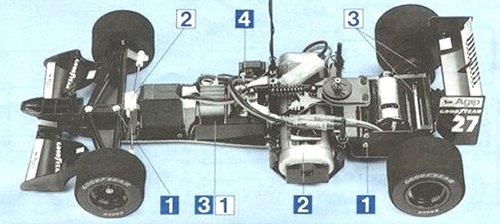 Tamiya Ferrari 412T1 #58142 F103 Chassis