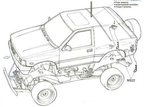 Tamiya Isuzu Mu #58152 CC01 Body Shell