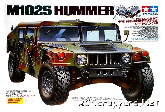 Tamiya M1025 Hummer - #58154 - 1:12 Electric Model