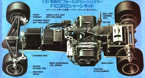 Tamiya F103RS Chassis #58156