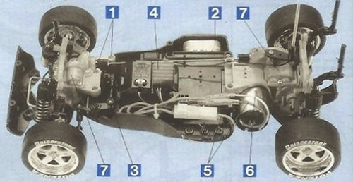 Tamiya Nismo Clarion GT-R LM #58165 TA02W Chassis