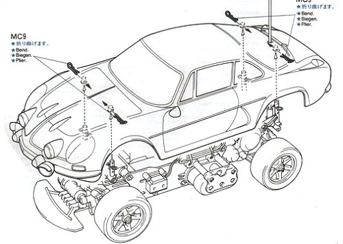 Tamiya Alpine A110 #58168 M-02 Body Shell