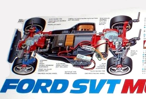 Tamiya Ford SVT Mustang Cobra-R #58169 TA02 Chassis