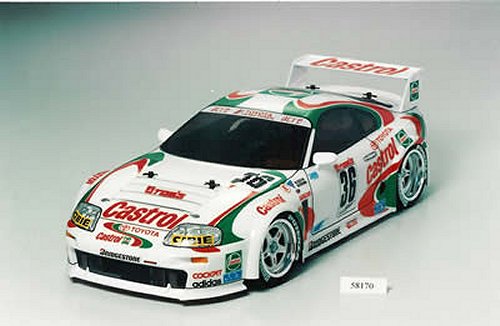 Tamiya Castrol Toyota Toms Supra GT #58170 TA02W Body Shell