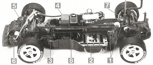 Tamiya Kure Nismo GT-R #58185 TA-03F Chassis