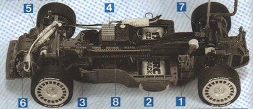 Tamiya Opel Calibra Cliff #58188 TA03F Chassis