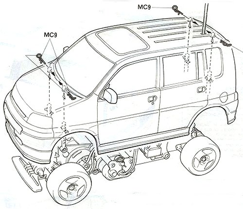 Tamiya Honda S-MX Lowdown #58196 M-01M Body Shell