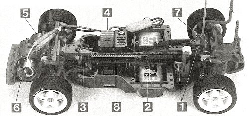 Tamiya Mitsubishi Lancer Evolution IV #58199 TA-03F Chassis