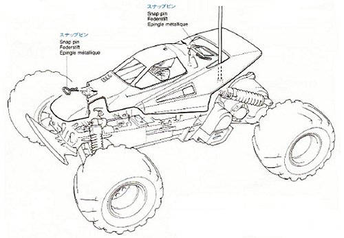 Tamiya Mad Bull #58205 bodyshell