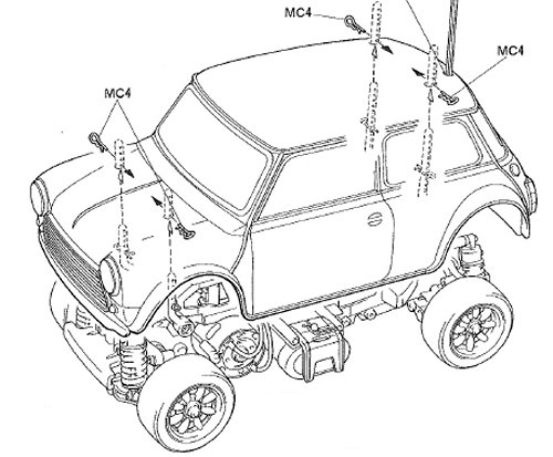 Tamiya Rover Mini Cooper Racing #58211 M-03 bodyshell