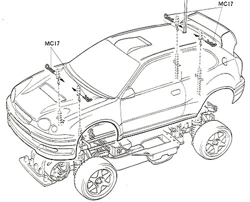 Tamiya Toyota Corolla WRC #58218 TA03F-S Bodyshell