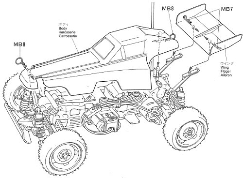 Tamiya Baja Champ #58221 TL01B Body Shell