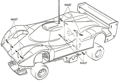 Tamiya Toyota GT-One TS020 #58229 F103RS Bodyshell