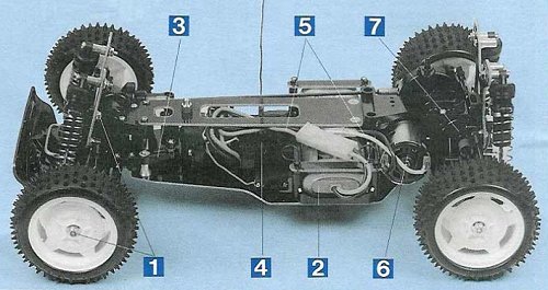 Tamiya Top Force 2005 #58362 DF-01 Chassis