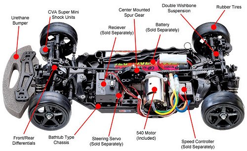 Tamiya Ferrari FXX #58378 TA-05 Chassis