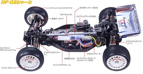 Tamiya Keen Hawk #58380 DF-03 Chassis