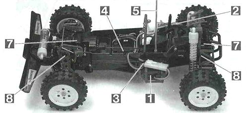 Tamiya Boomerang 2008 #58418 Chassis