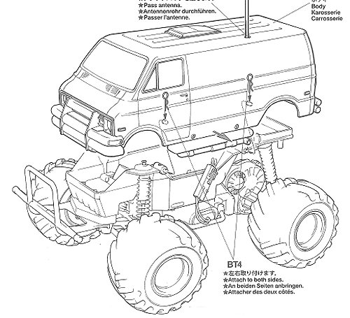 Tamiya Lunch Box - Zwart Edition #58546 CW-01 bodyshell