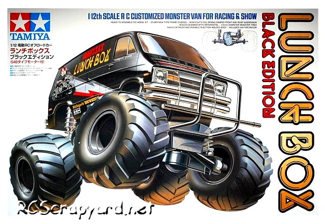 Tamiya Lunch Box - Negro Edition #58546 - 1:12 Eléctrico Monster Truck