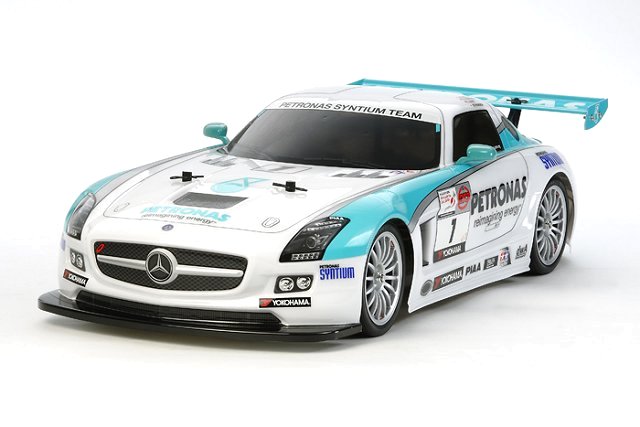 Tamiya Petronas Syntium Mercedes Benz SLS AMG GT3 - #58554 - 1:10 Eléctrico Model Turismos