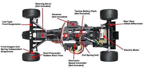 Tamiya Ferrari F2012 - F104 - #58559 Chassis