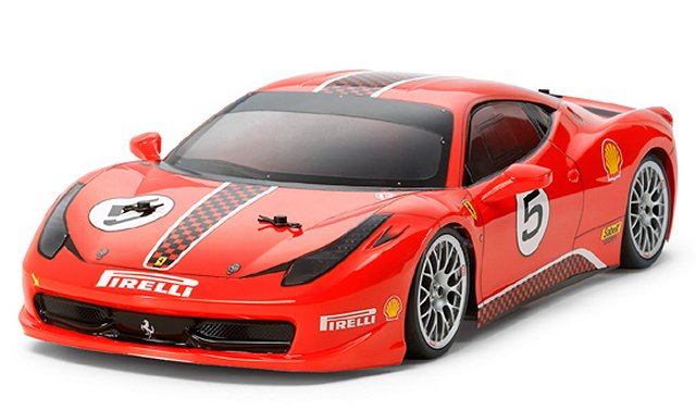 Tamiya Ferrari 458 Challenge - #58563 - TA06 1:10 Elektro Model Touring Car