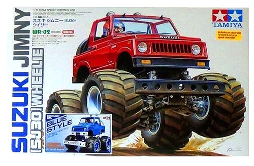 Tamiya Suzuki Jimny (SJ30) Wheelie Blue Style - #58576 WR-02 Box