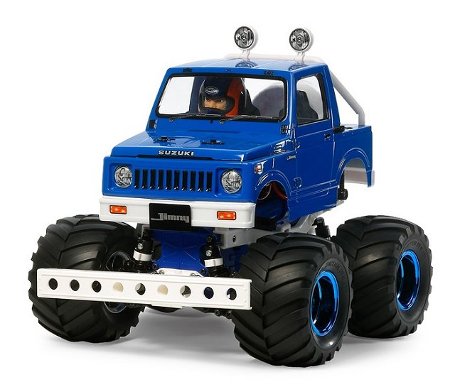 Tamiya Suzuki Jimny SJ30 Wheelie Blue Style - #58576 - 1:10 Elettrico Model Monster Truck