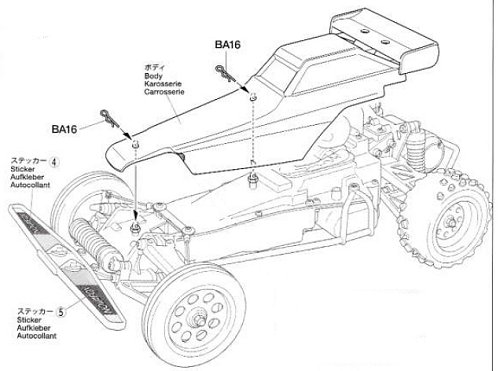 Tamiya Novafox #58577 Bodyshell